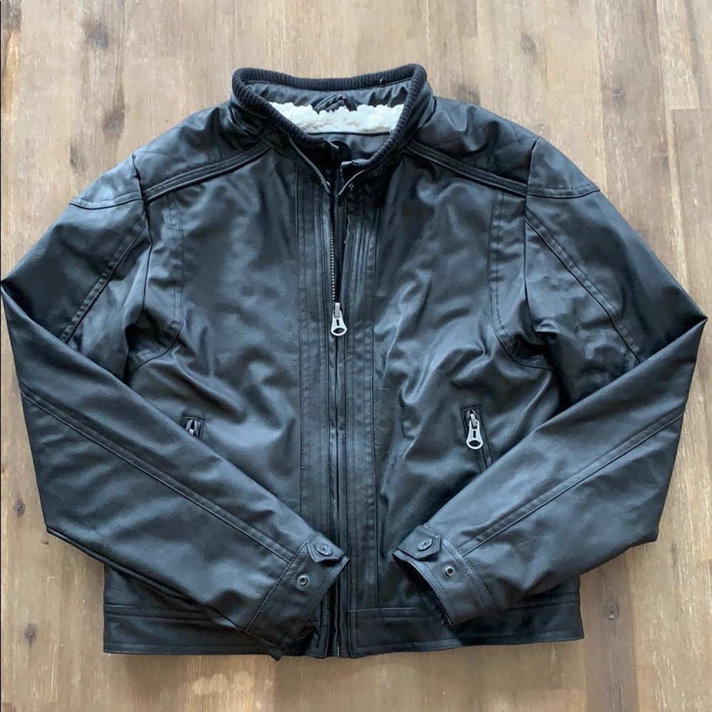 Ruum XL faux leather moto jacket
